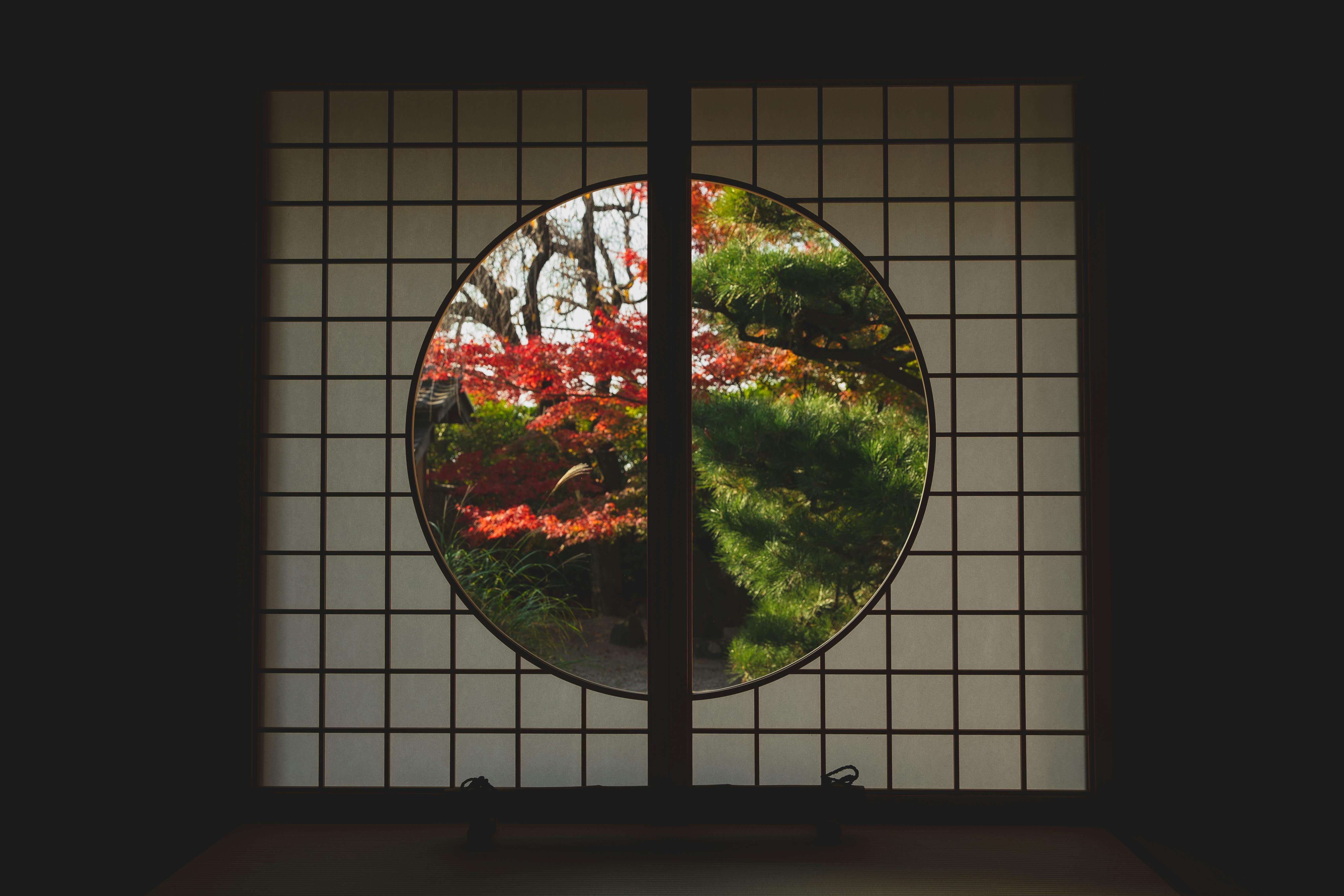 Tokyo garden window view